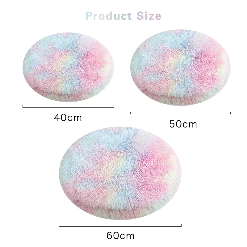 Plush Round Pet Bed