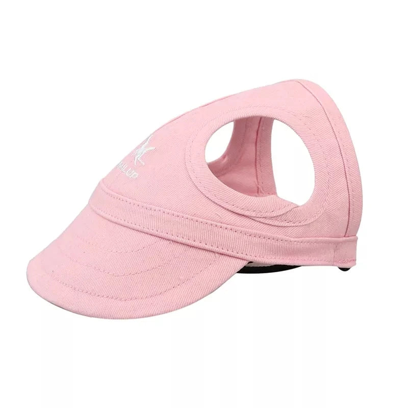 Adjustable Puppy Baseball Hat With Ear Holes