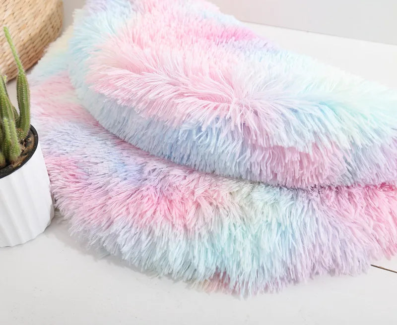 Plush Round Pet Bed