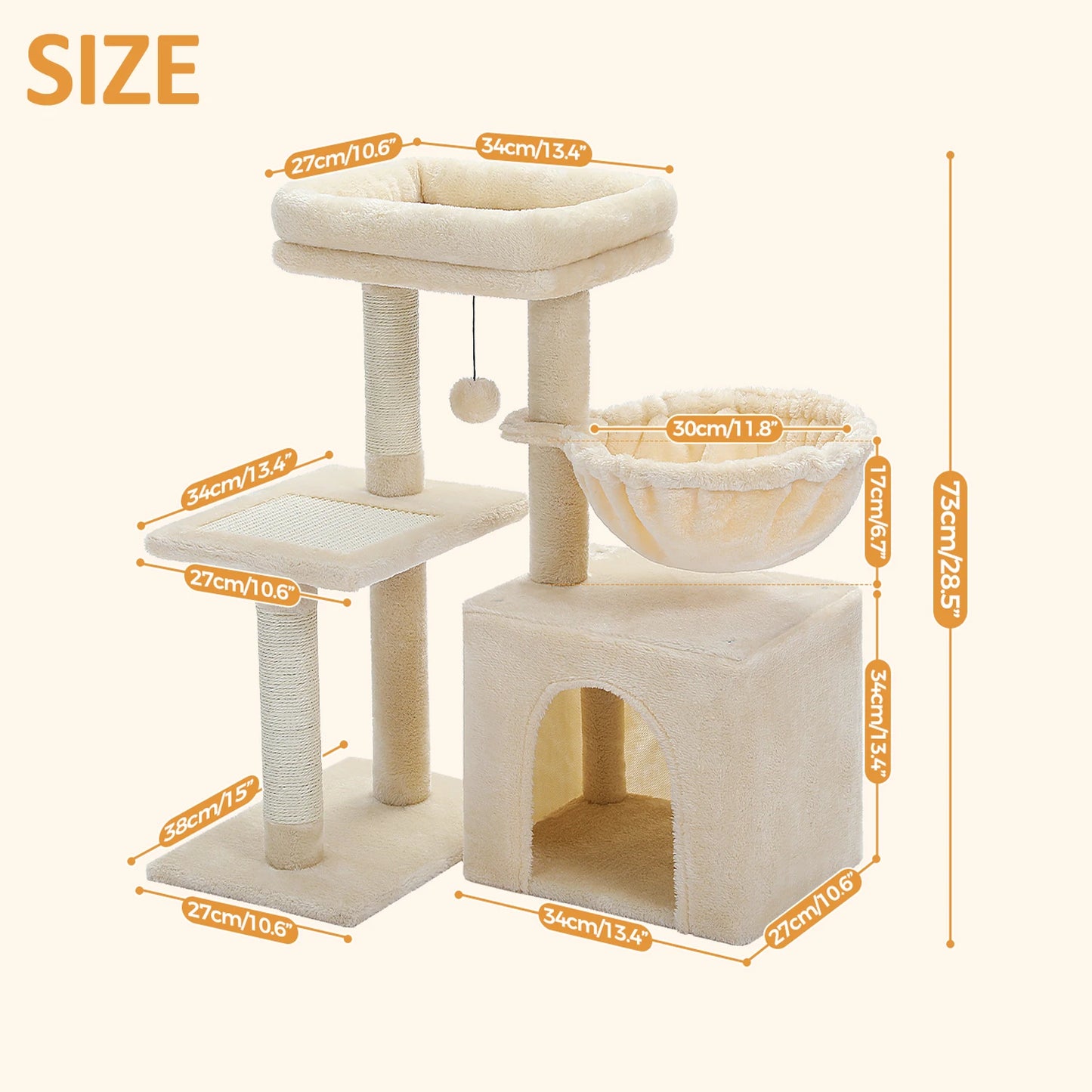 Cat tree Cat Tower for Indoor Cats