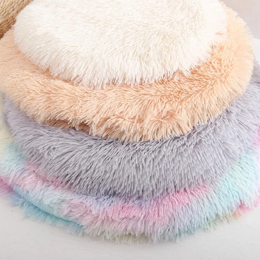 Plush Round Pet Bed