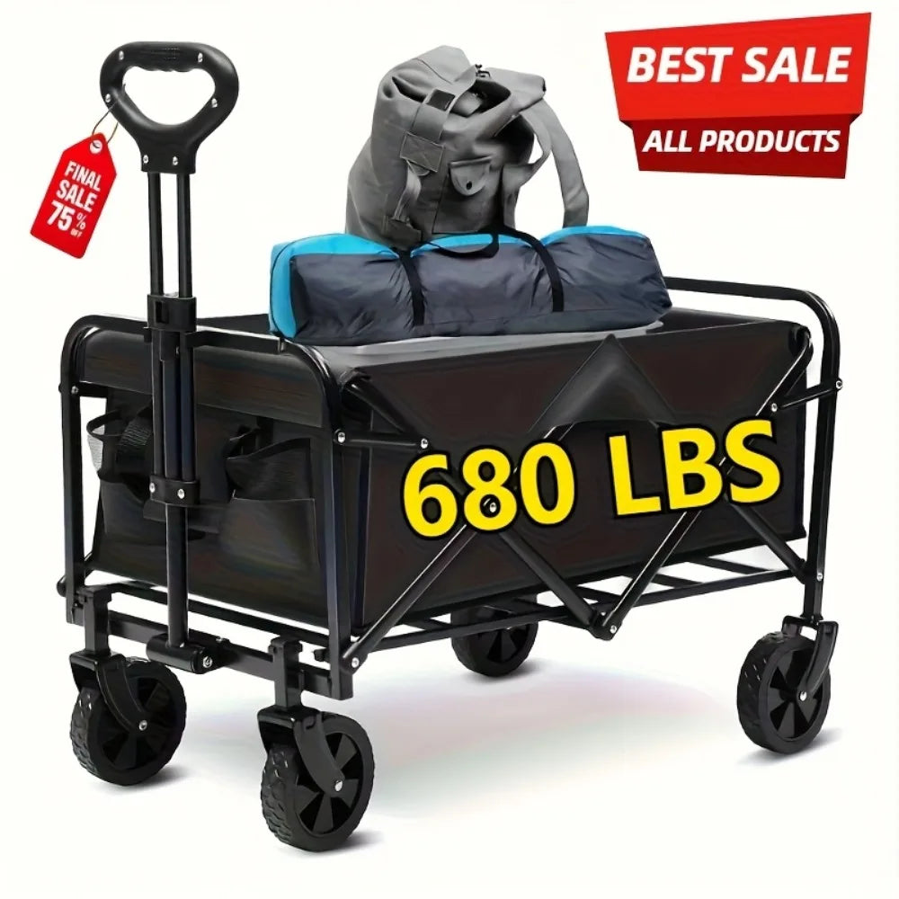 Heavy-Duty All-Terrain Folding Cart