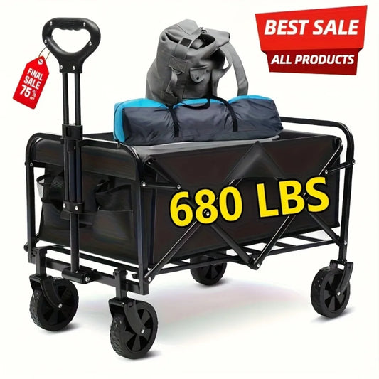 Heavy-Duty All-Terrain Folding Cart