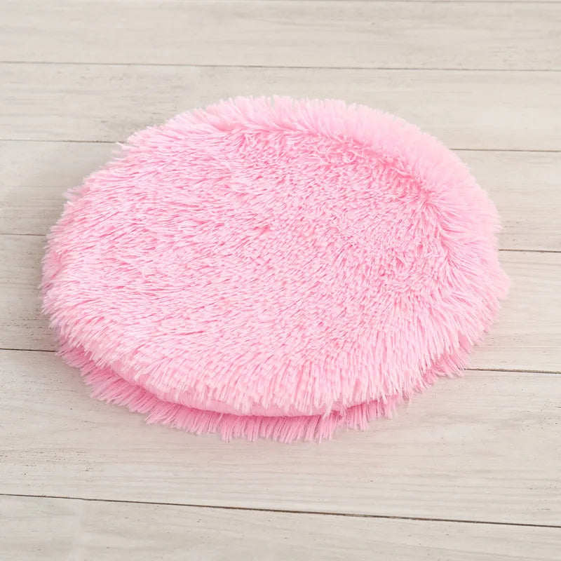 Plush Round Pet Bed