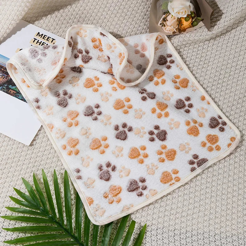 Coral Fleece Pet Sleeping Blanket Bed