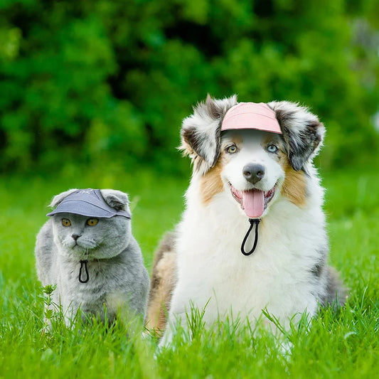 Adjustable Puppy Baseball Hat With Ear Holes