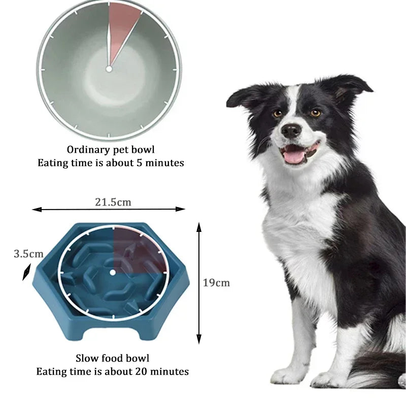 Dog Bowl Anti Choking Slow Food Bowl