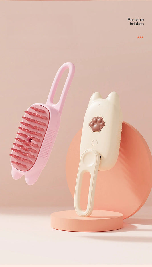 Pet Electric Steam Brush and Grooming Comb