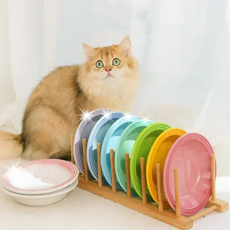 Extra Wide Raised Pet Food Bowl