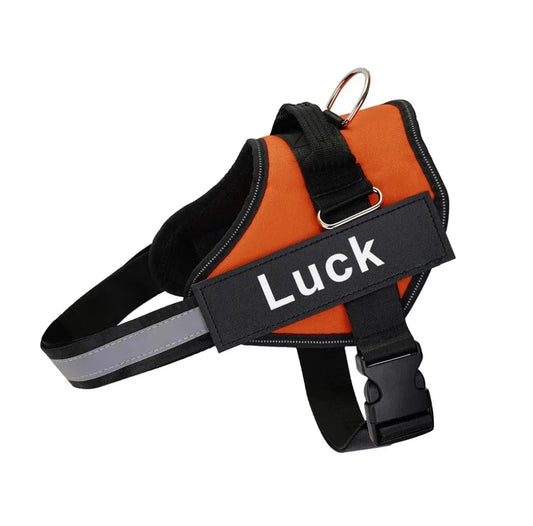 NO PULL Reflective Breathable Adjustable Pet Harness