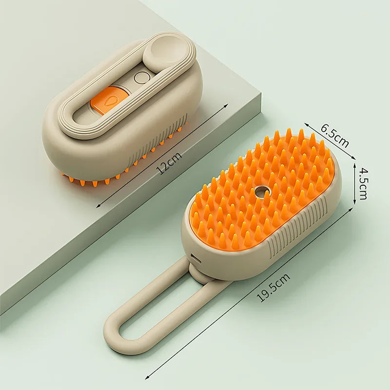 Pet Electric Steam Brush and Grooming Comb