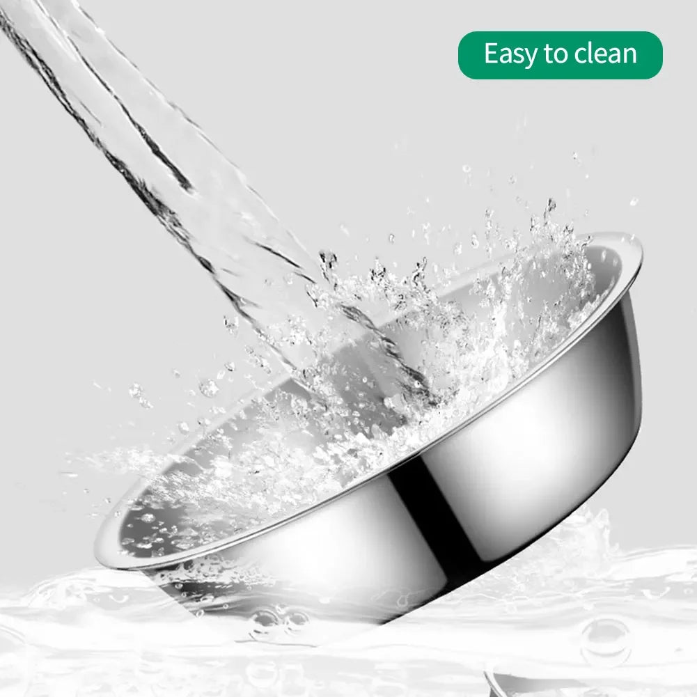 Large Capacity Stainless Steel Pet Feeding Bowl