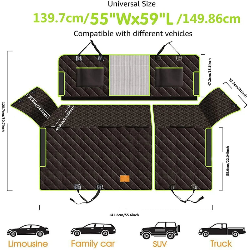 Pet Rear Seat Car Waterproof Cushion
