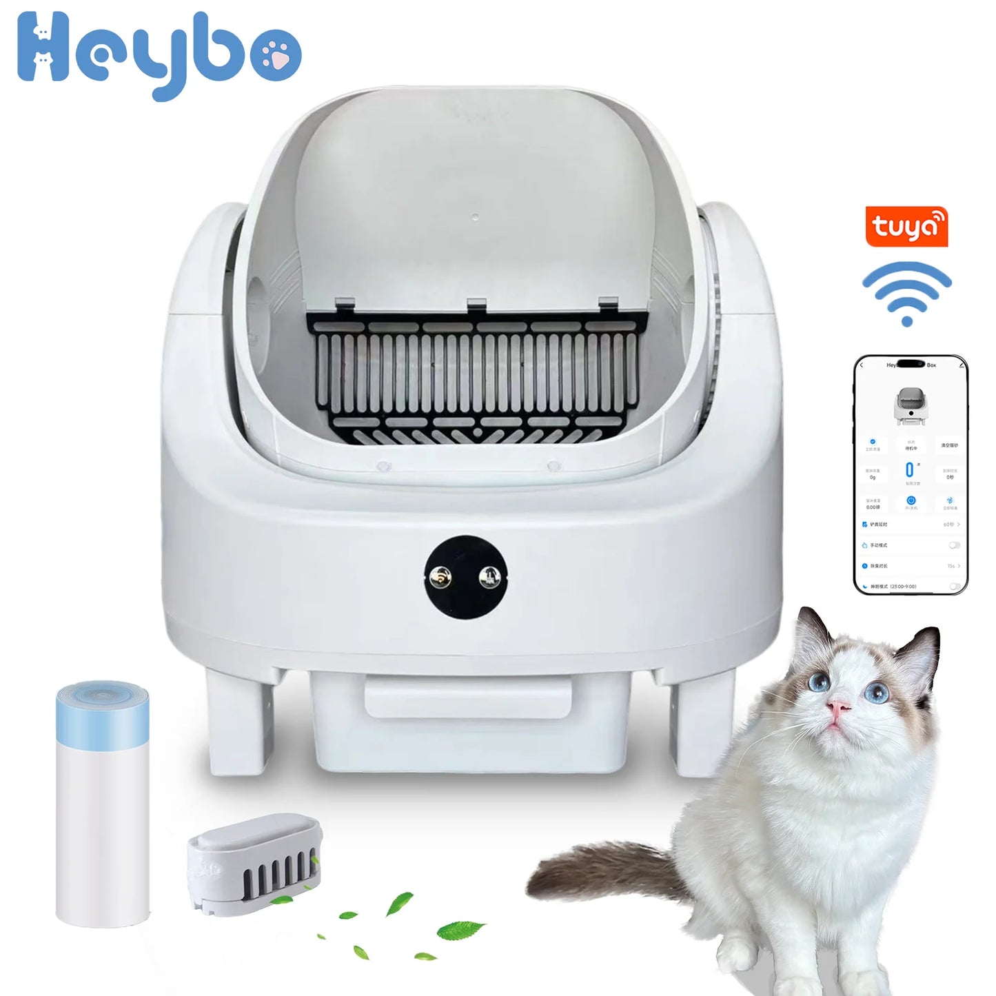 Large Capacity Self Cleaning Cat Litter Box