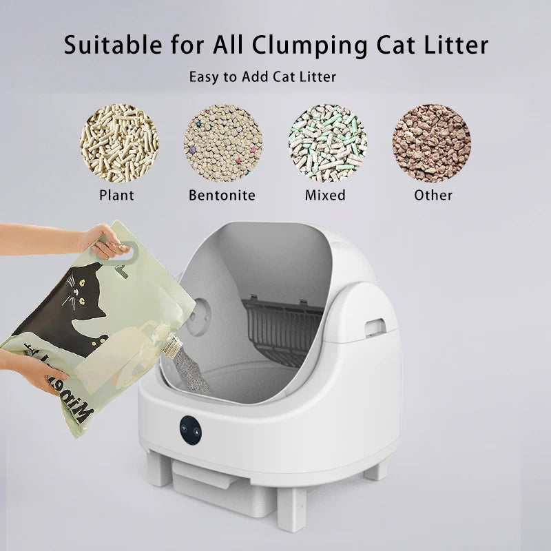 Large Capacity Self Cleaning Cat Litter Box