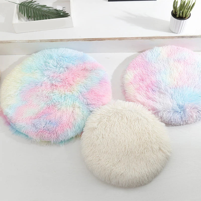 Plush Round Pet Bed