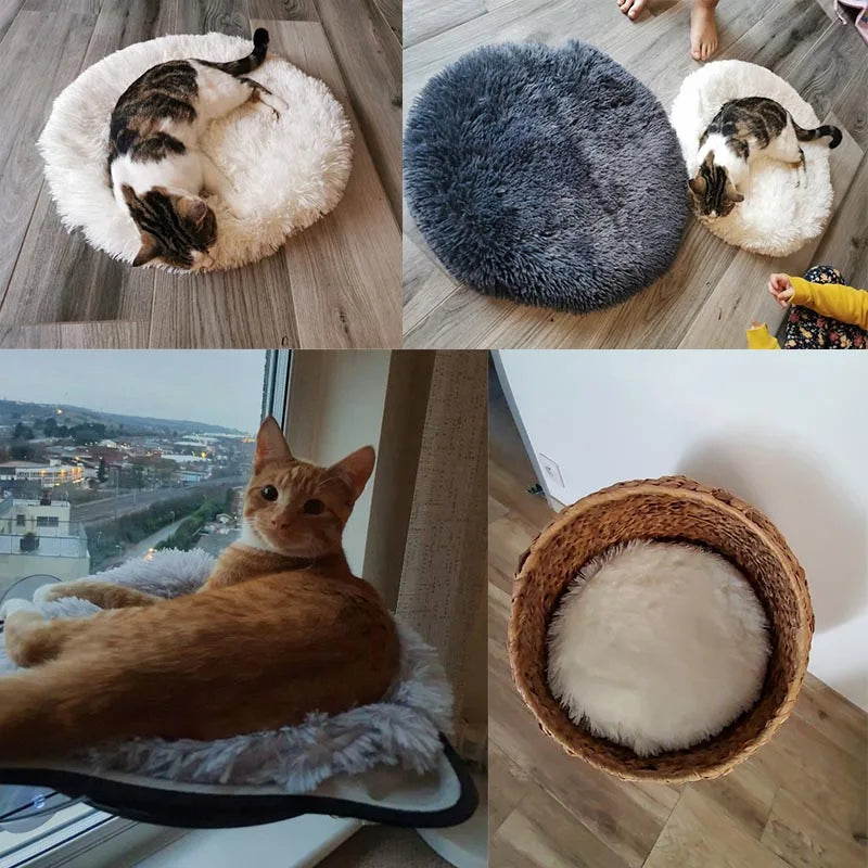 Plush Round Pet Bed