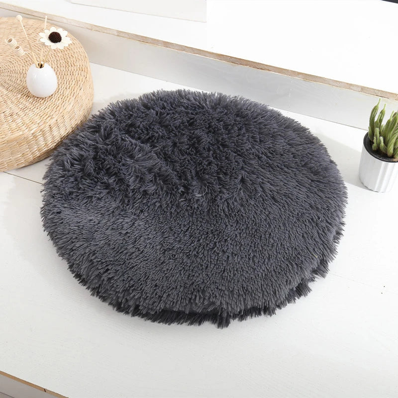 Plush Round Pet Bed