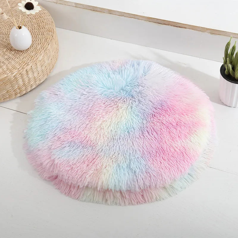 Plush Round Pet Bed