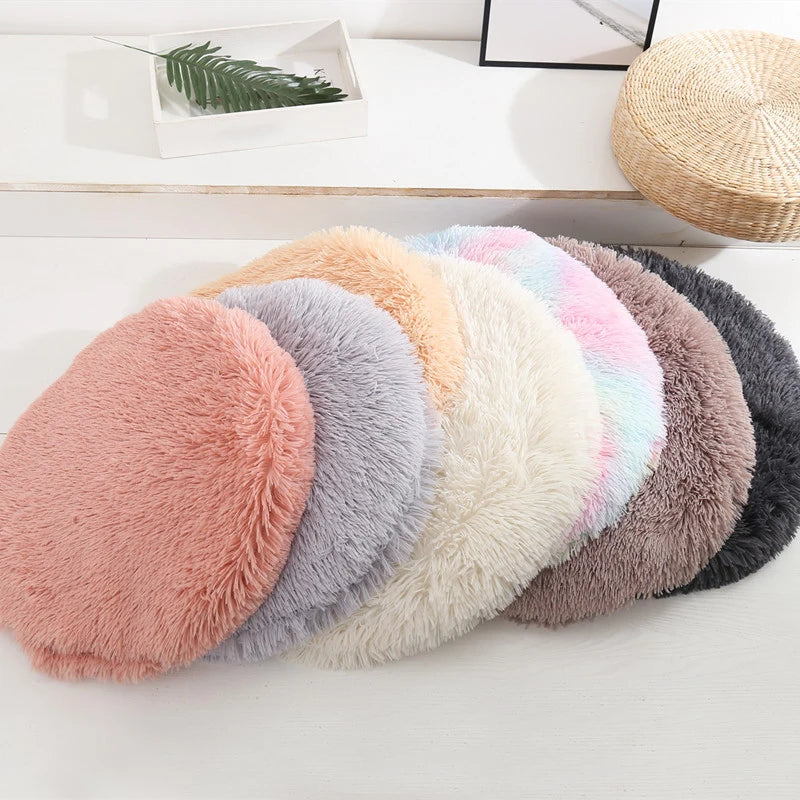 Plush Round Pet Bed