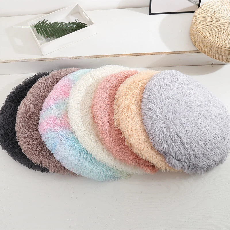 Plush Round Pet Bed
