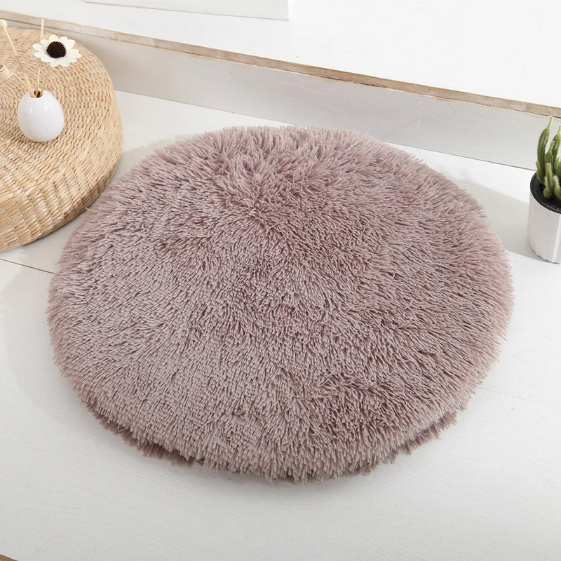 Plush Round Pet Bed