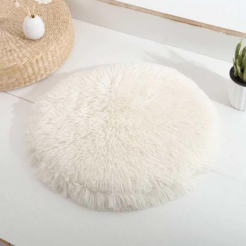 Plush Round Pet Bed
