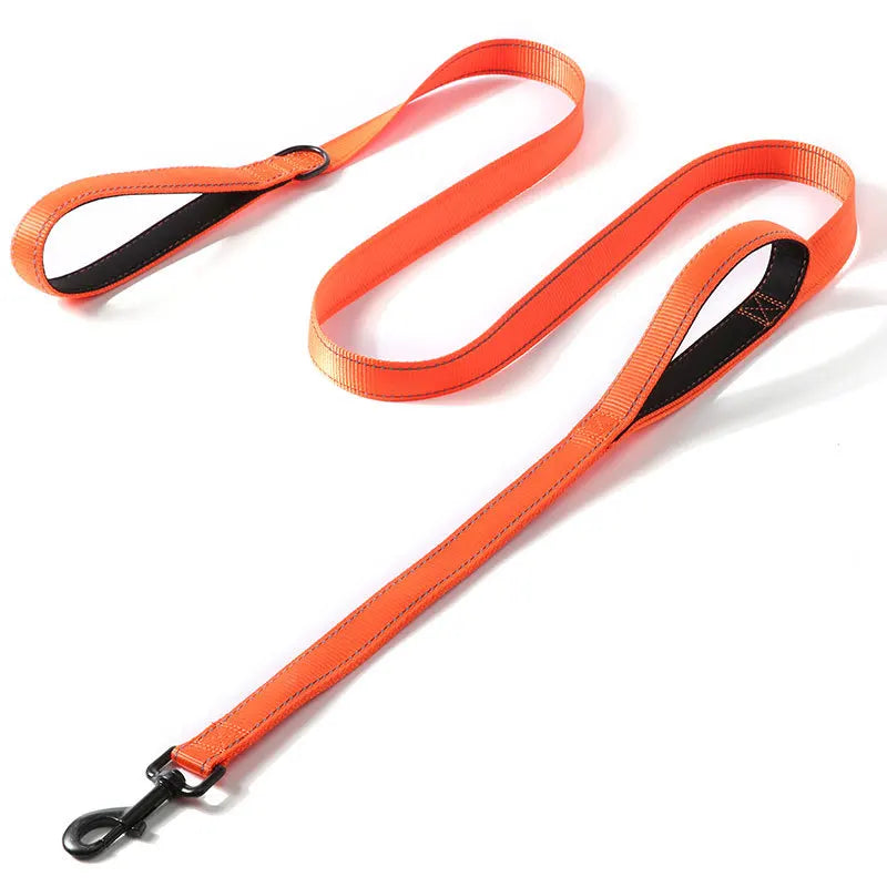 Heavy Duty Double Handle Nylon Dog Leash