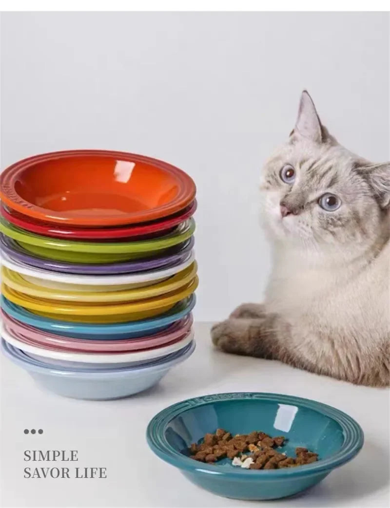 Extra Wide Raised Pet Food Bowl