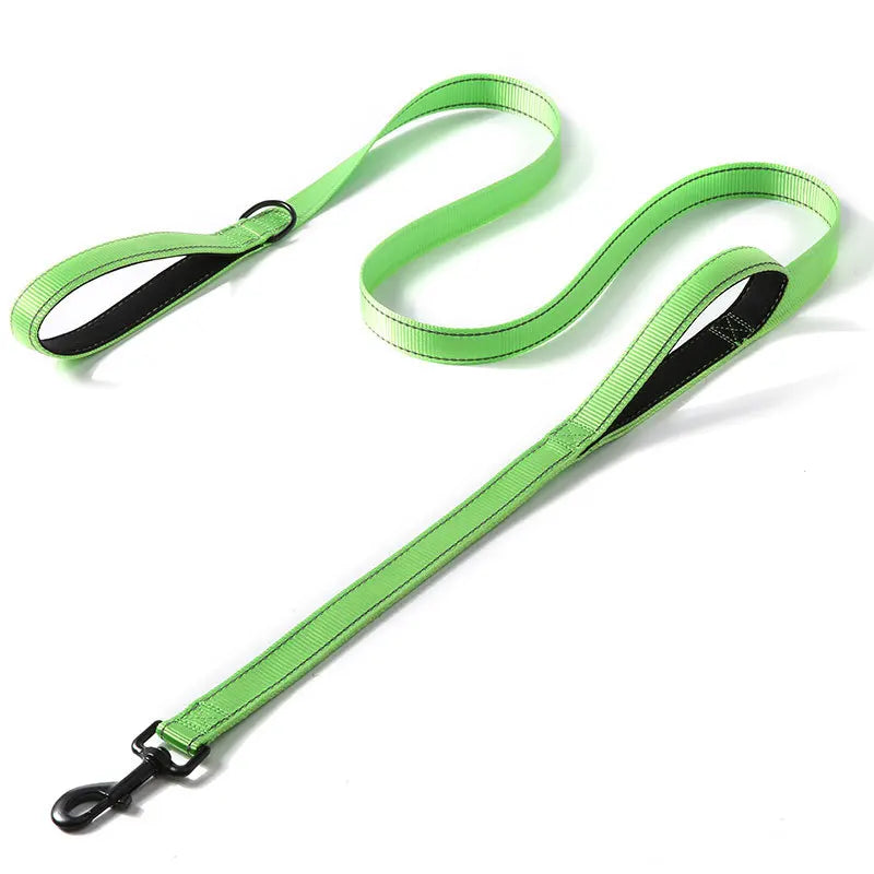 Heavy Duty Double Handle Nylon Dog Leash