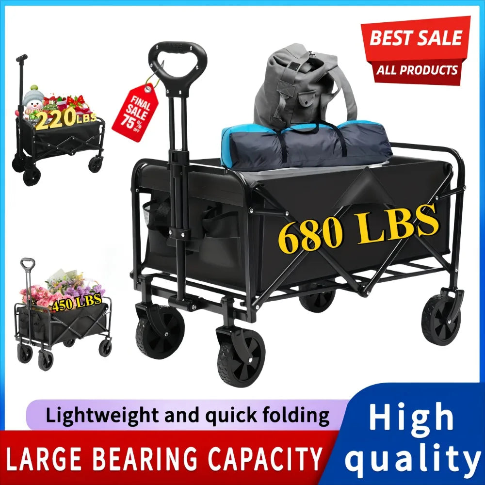 Heavy-Duty All-Terrain Folding Cart