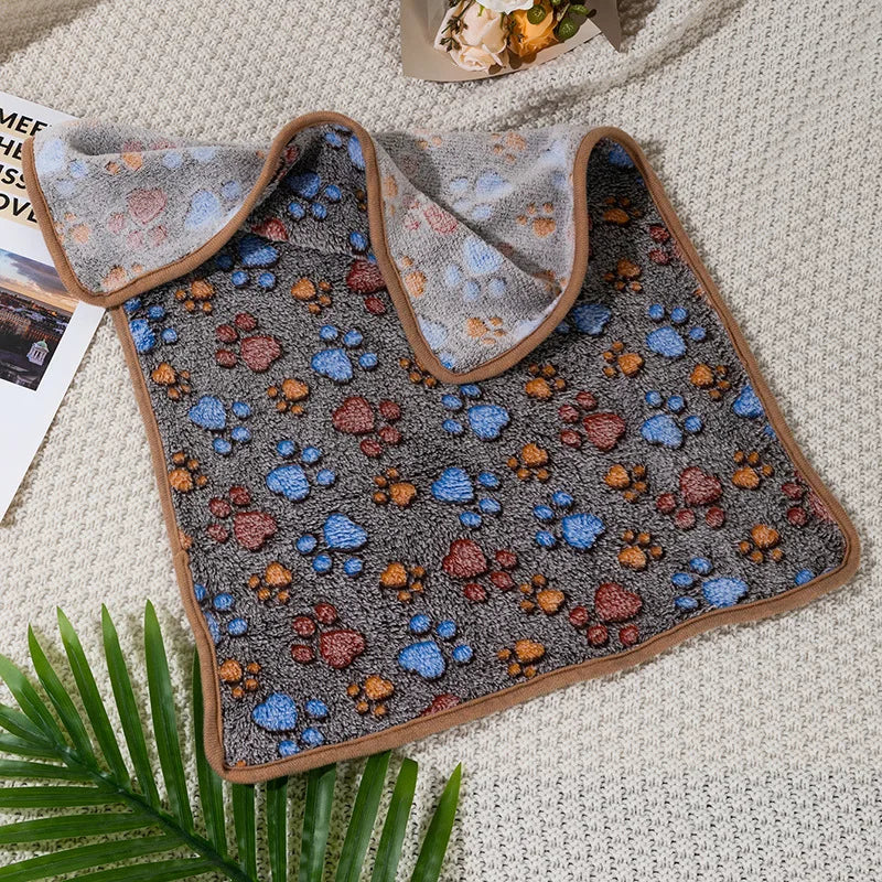 Coral Fleece Pet Sleeping Blanket Bed