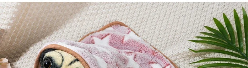 Coral Fleece Pet Sleeping Blanket Bed