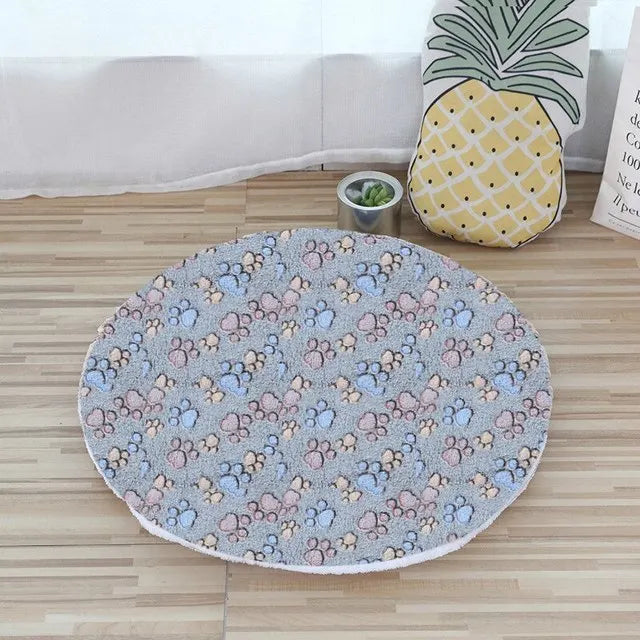 Plush Round Pet Bed