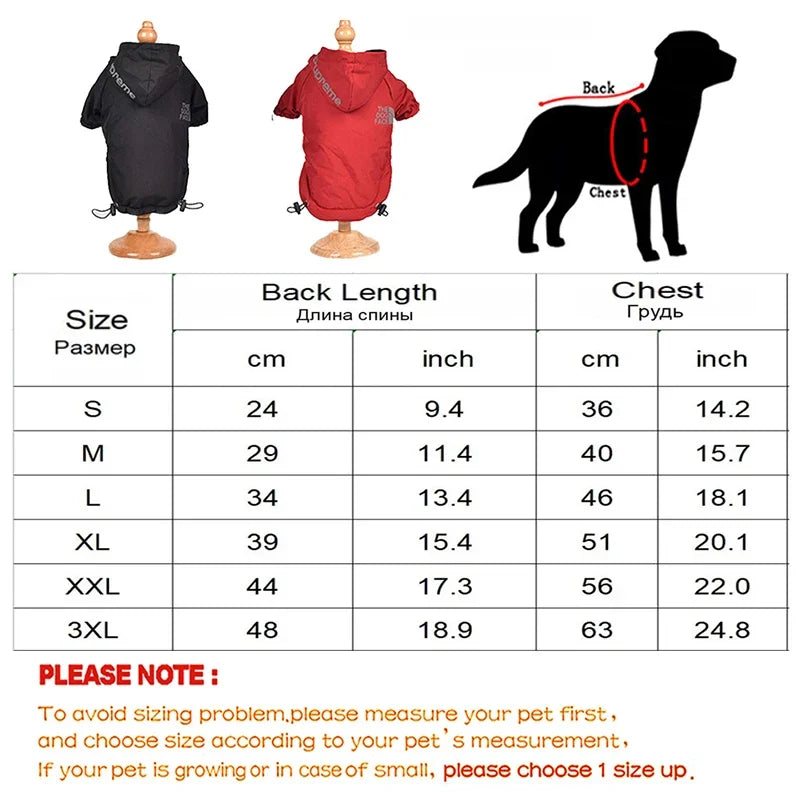 Autumn Winter Pet Dog Waterproof Coat