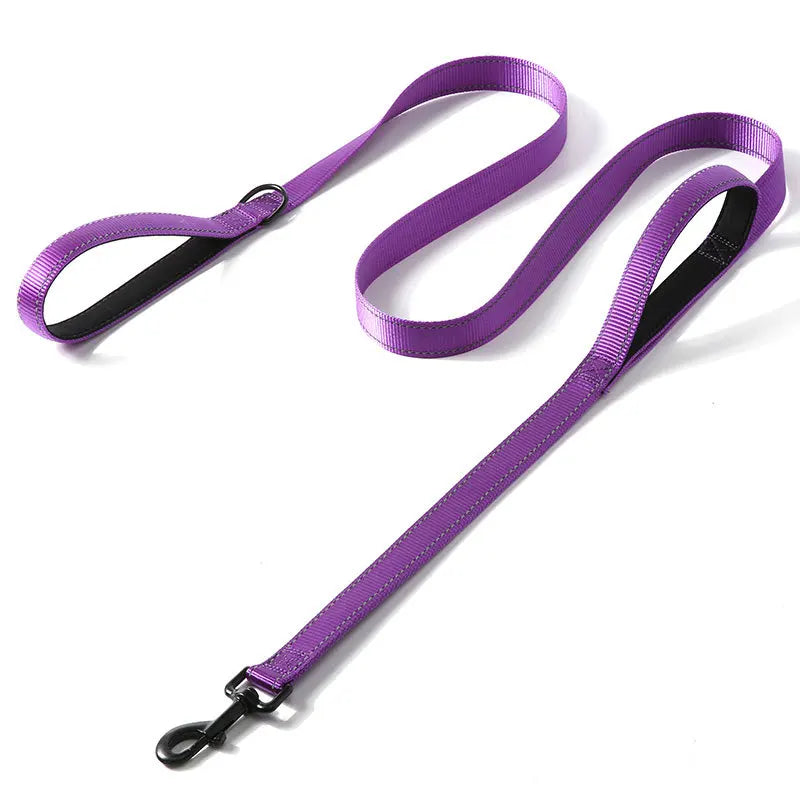 Heavy Duty Double Handle Nylon Dog Leash