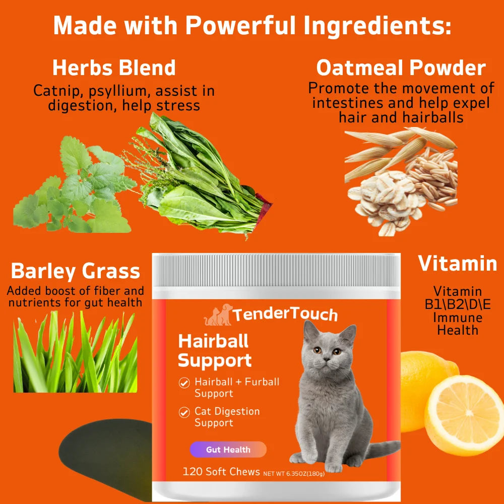 TenderTouch Cat Hairball Support Treats