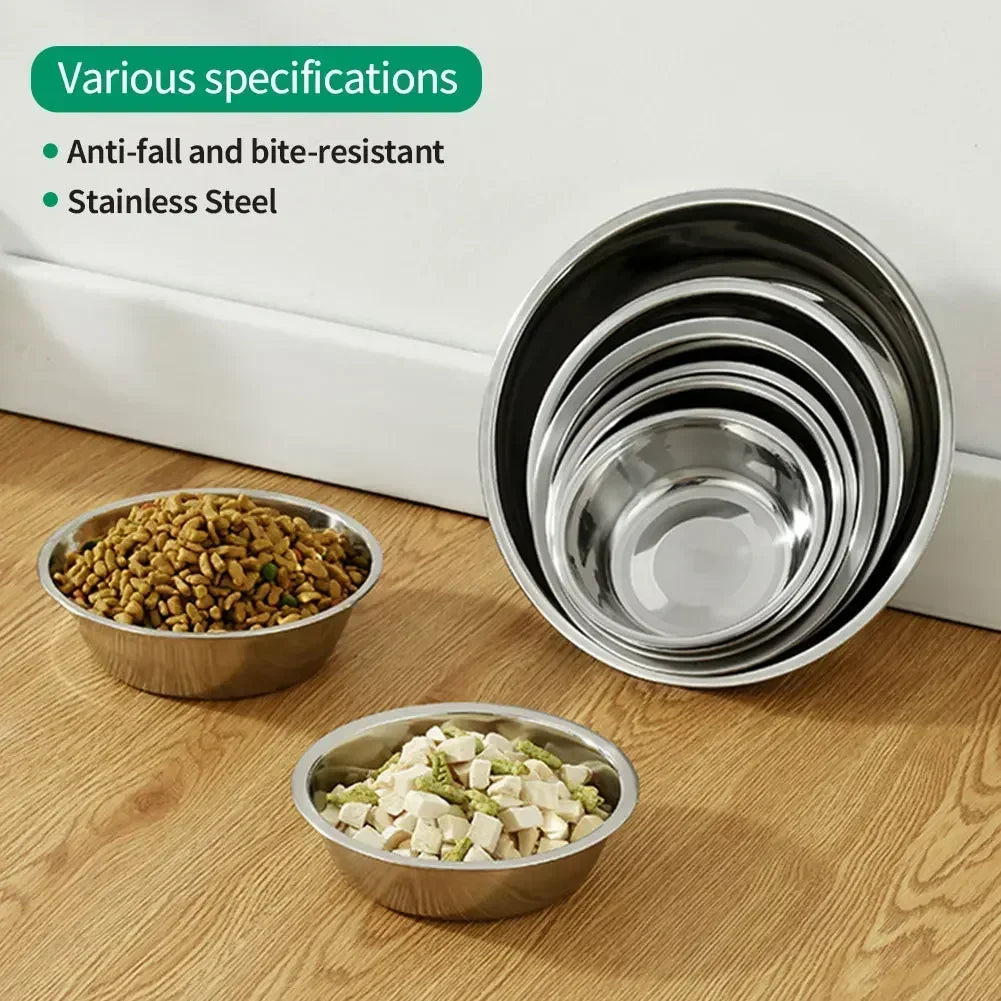 Large Capacity Stainless Steel Pet Feeding Bowl