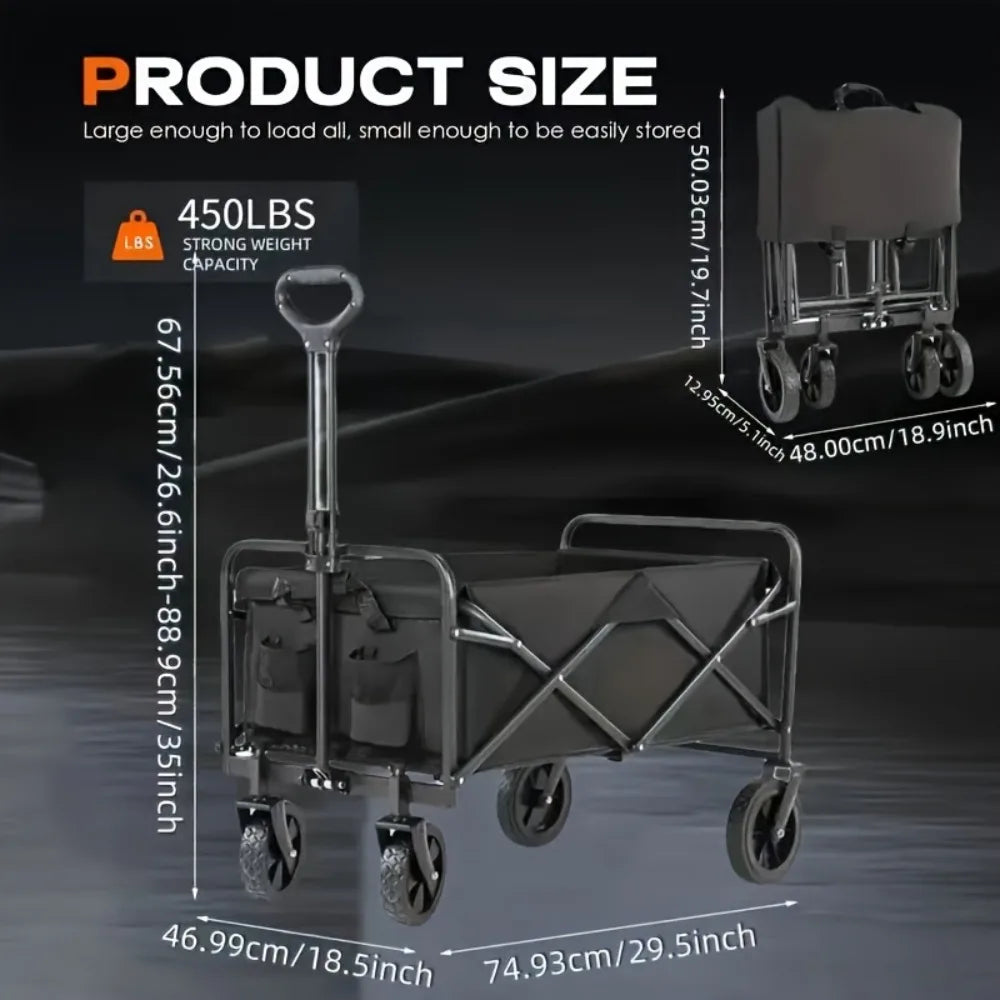 Heavy-Duty All-Terrain Folding Cart