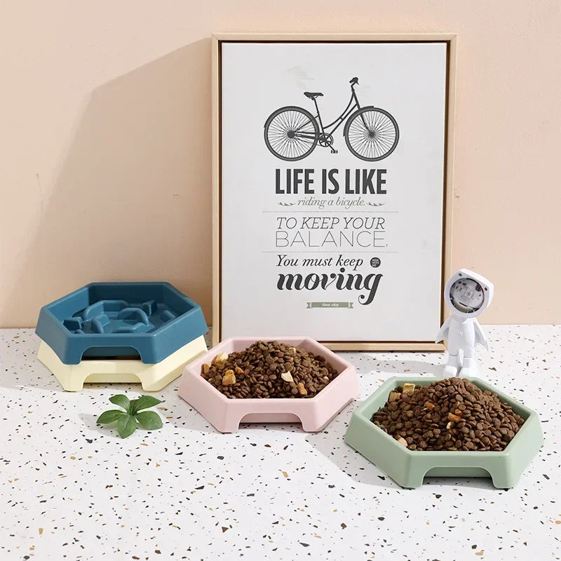 Dog Bowl Anti Choking Slow Food Bowl