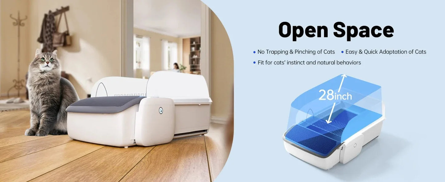 Automatic Smart Self-Cleaning Cat Litter Tray