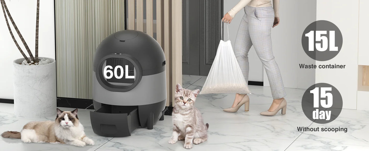 Self-Cleaning Automatic Cat Litter Box