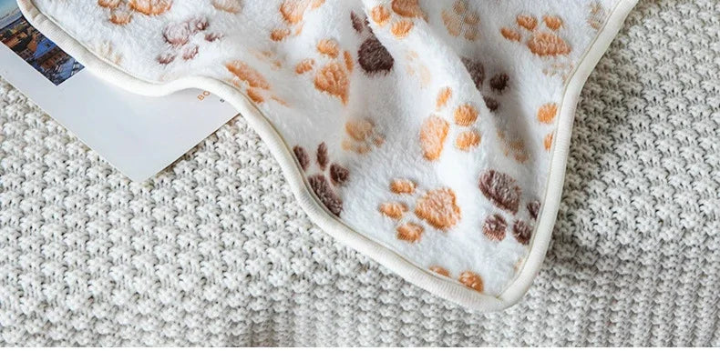 Coral Fleece Pet Sleeping Blanket Bed