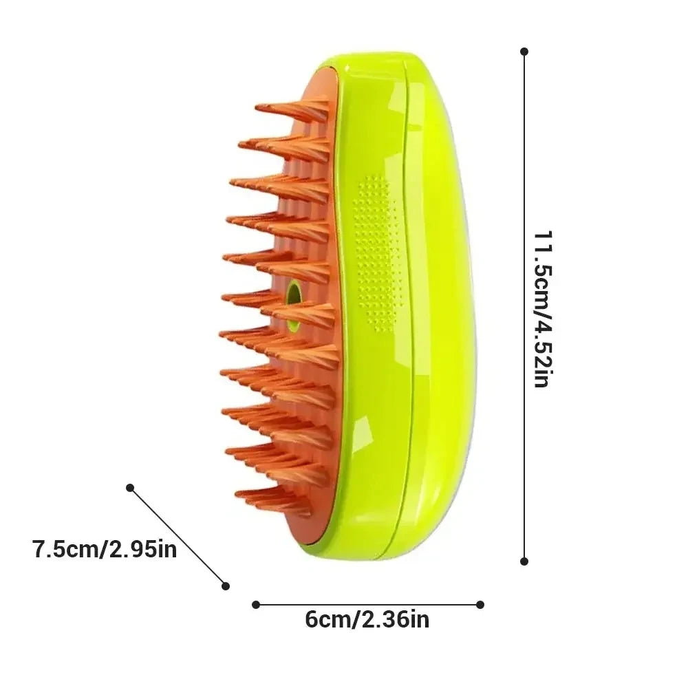 Pet Electric Steam Brush and Grooming Comb