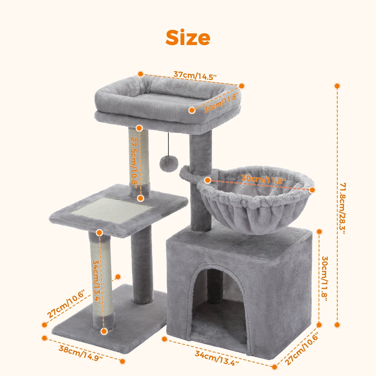 Cat tree Cat Tower for Indoor Cats