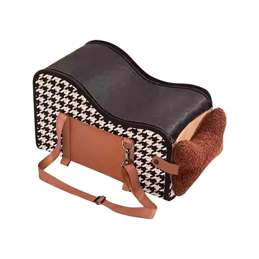 Upgraded Foldable Pet Carrier for Cats and Dogs, Portable Soft-Sided Travel  BBreathable Mesh, Safety Strap for small Dogs