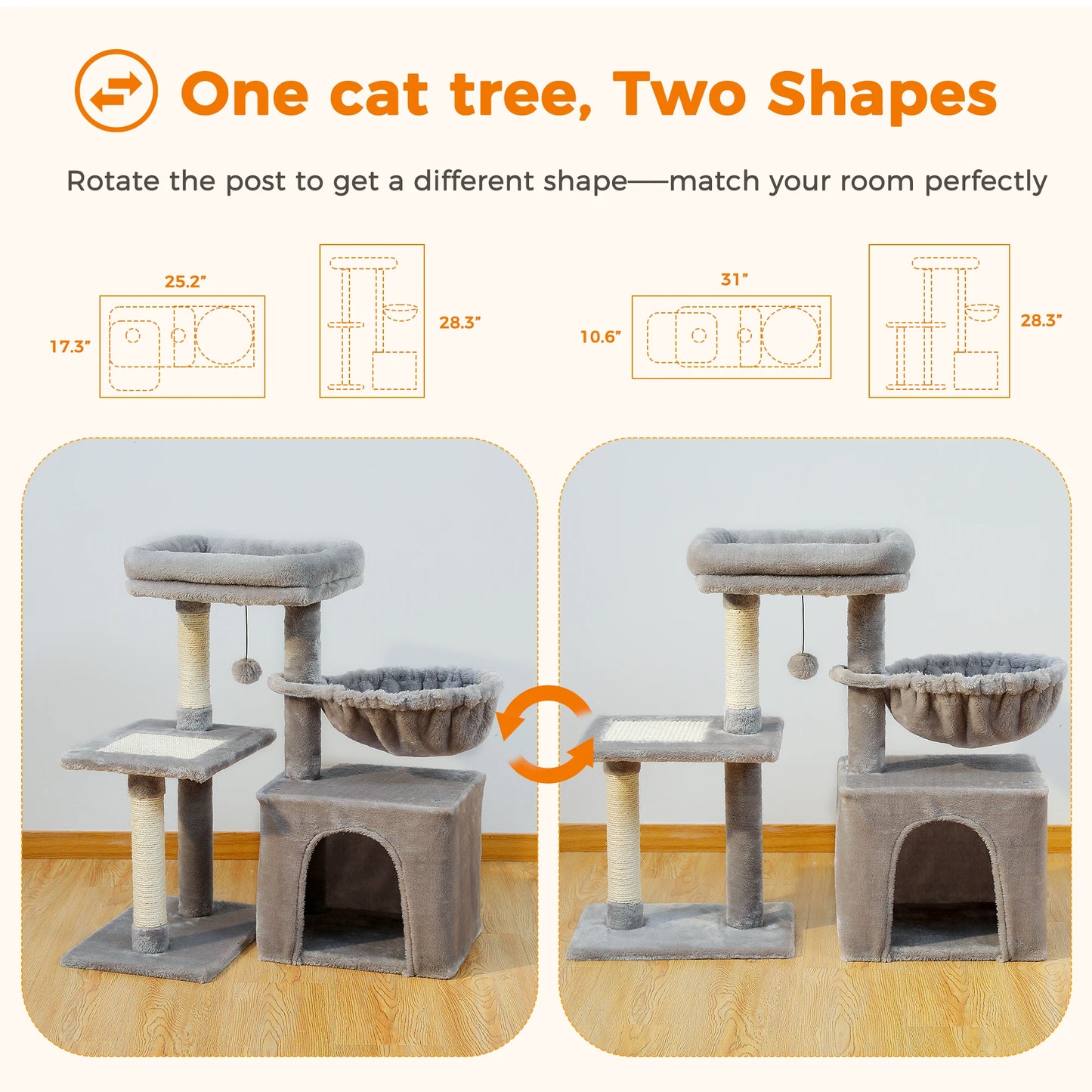 Cat tree Cat Tower for Indoor Cats