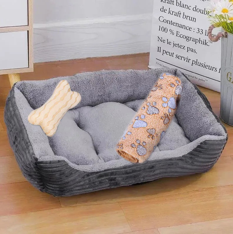 Pet Cushion Plush Kennel Bed