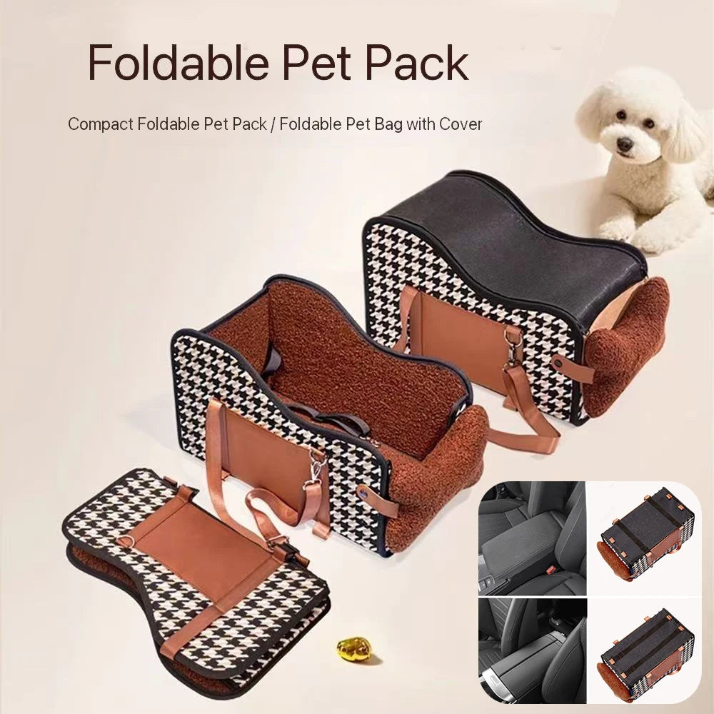 Upgraded Foldable Pet Carrier for Cats and Dogs, Portable Soft-Sided Travel  BBreathable Mesh, Safety Strap for small Dogs