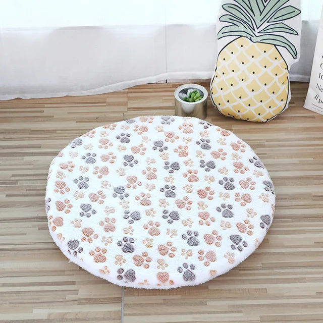 Plush Round Pet Bed